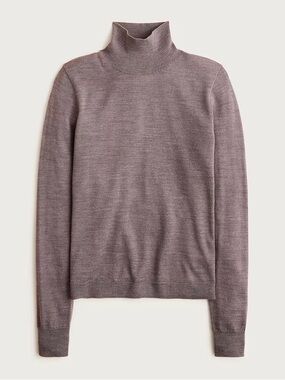 J.Crew NWT Carolyn turtleneck sweater in merino wool M Medium Hthr Carbon